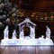 13 Inch Nativity Sets Indoor Decor for Christmas LED Acrylic Clear Lighted Musical Nativity Scene People Set Decorations for Xmas Home Table Shelf Christmas Religious Gift